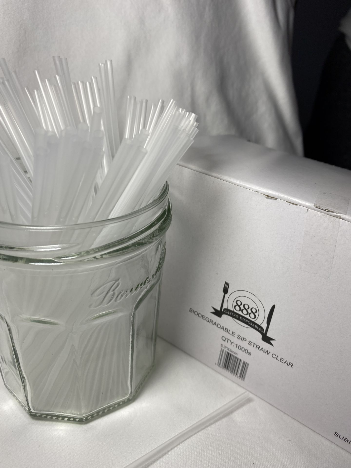 2 x Boxes of Biodegradeable Sip Straws by 888 Gastro Disposables | DSP57 - Image 2 of 3