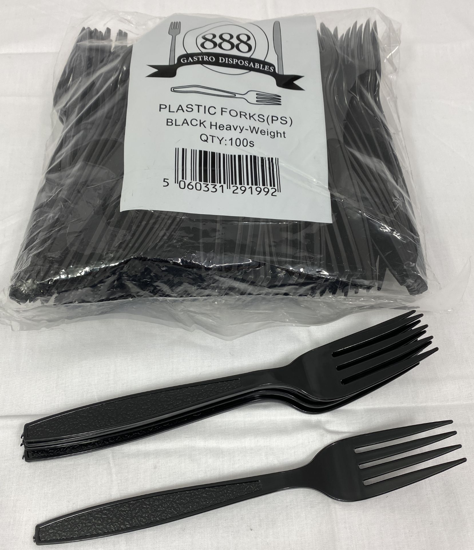 2 x Boxes of 1000 Plastic Forks by 888 Gastro Disposables | DSP7