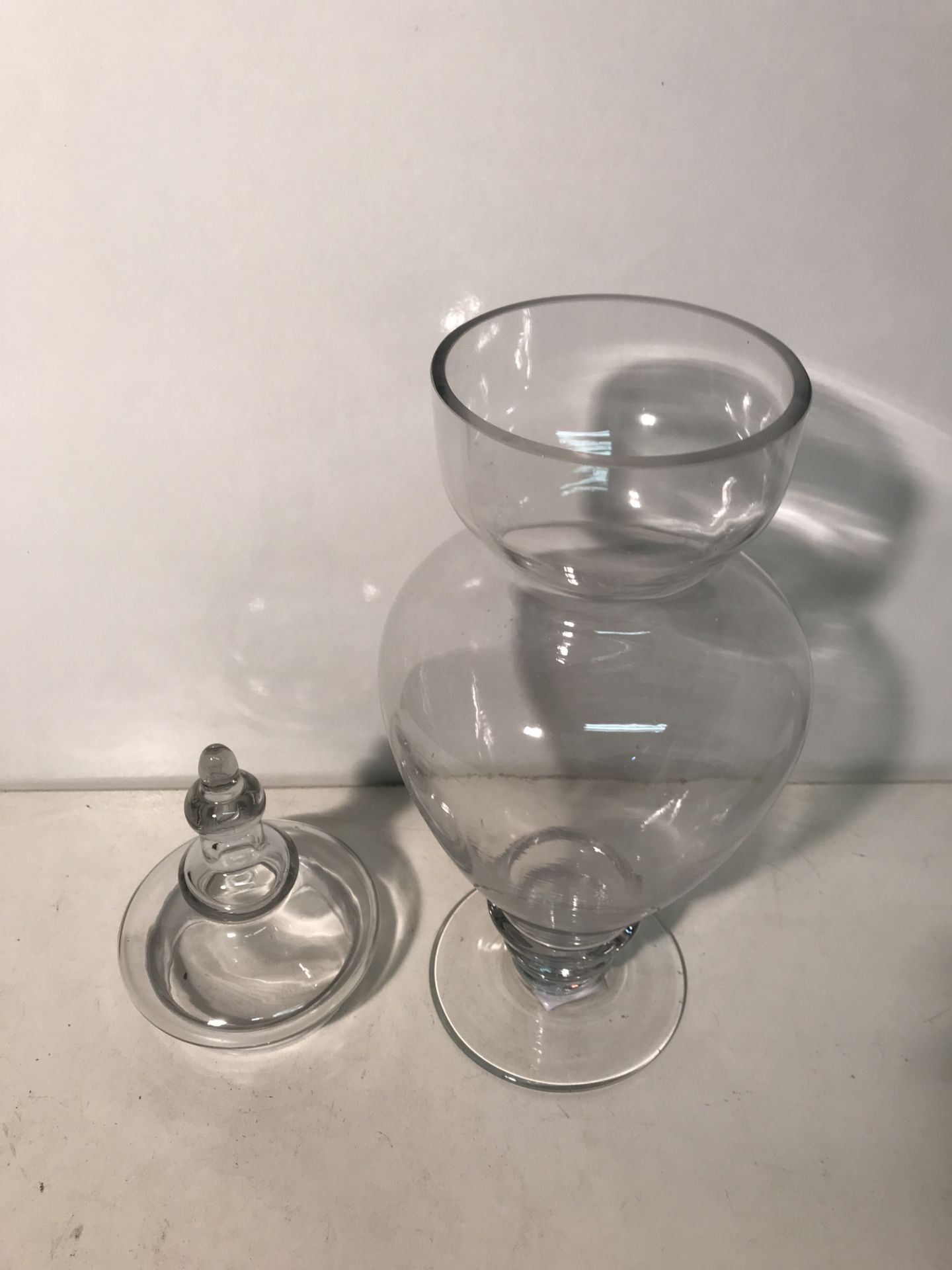 6 x Tall Glass Bonbon Jars w/ Lids - Image 3 of 3