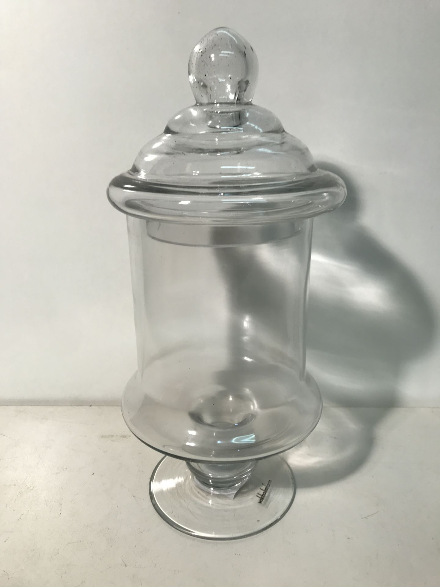 6 x Large Glass Bonbon Jars w/ Lids