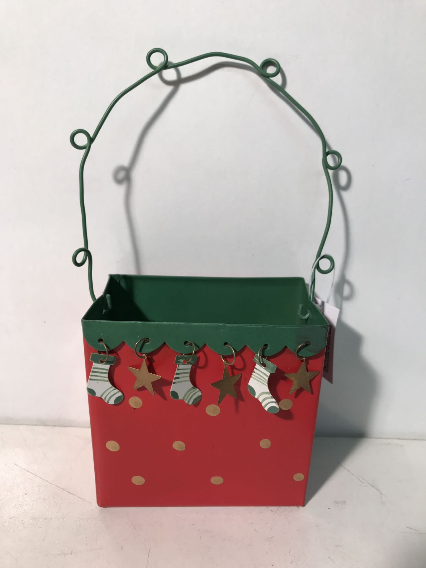5 x Tin Christmas Hanging Buckets | RRP £24.75