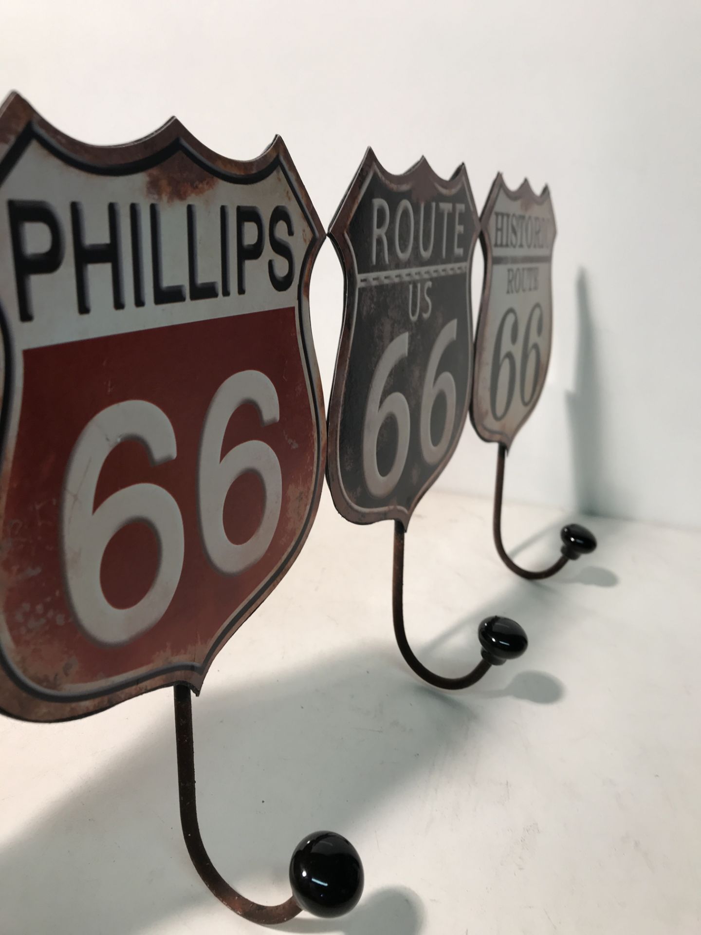 4 x Route 66 Coat Hook Hangers - Image 3 of 3