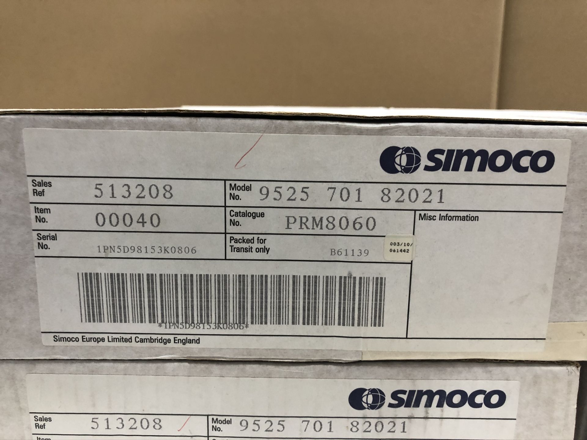 6 x Simoco PRM8060 Mobile Radio's - Image 2 of 5