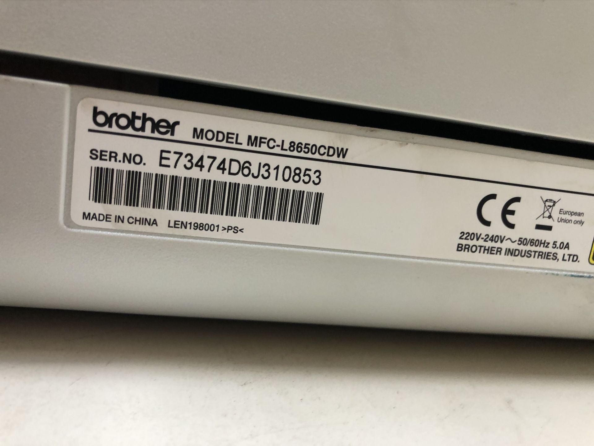 Brother MFC-L8650CDW Multi-Functional Printer - Image 4 of 4