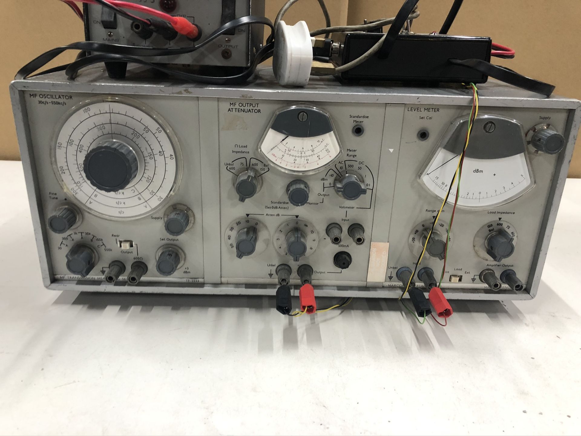 Marconi Industries TF2333 MF Transmission Measuring Set w/ Farnell Stabalised Power Supply - Image 3 of 4