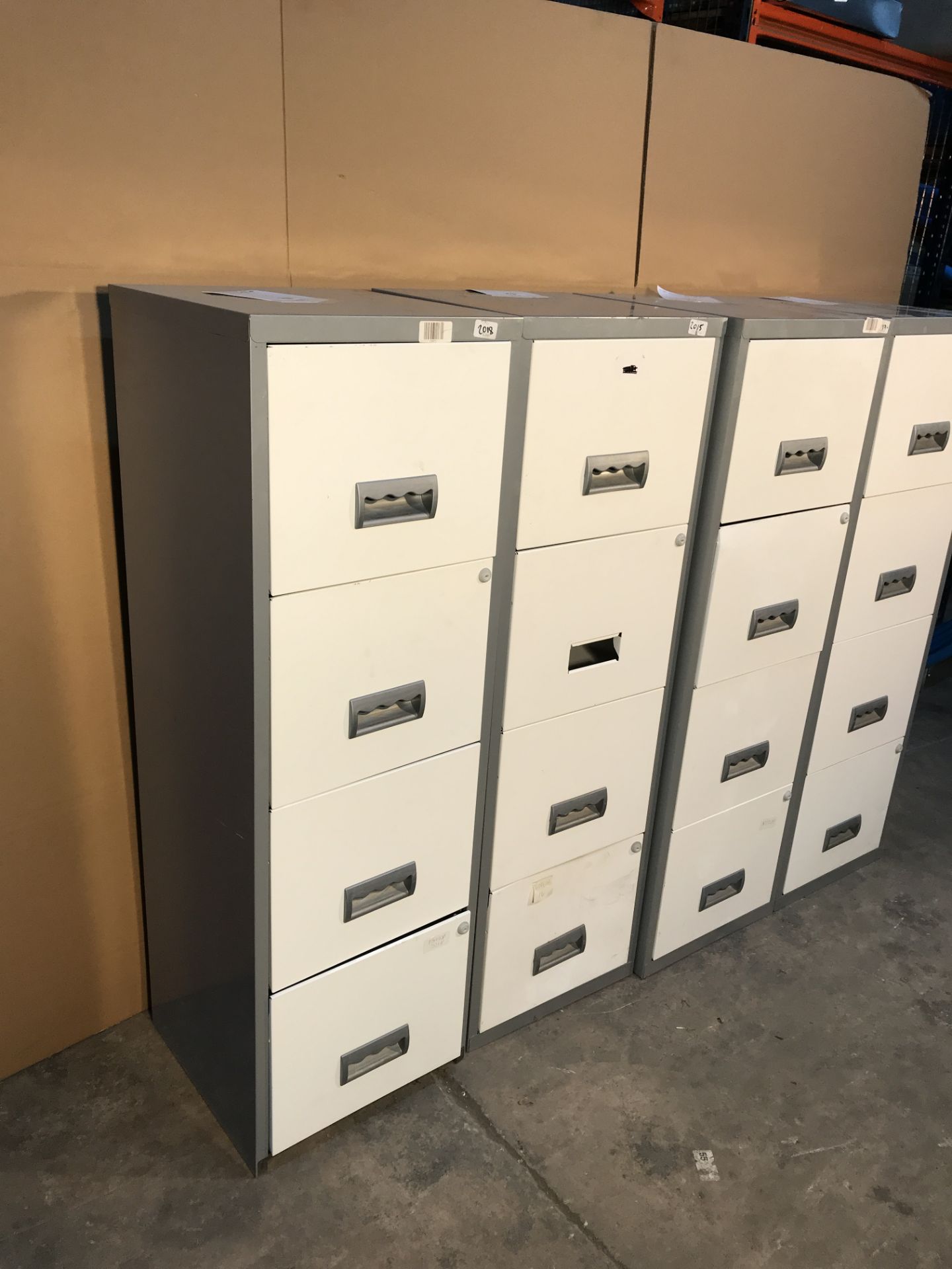4 x Steel 4 Drawer Filing Cabinets - Image 2 of 3