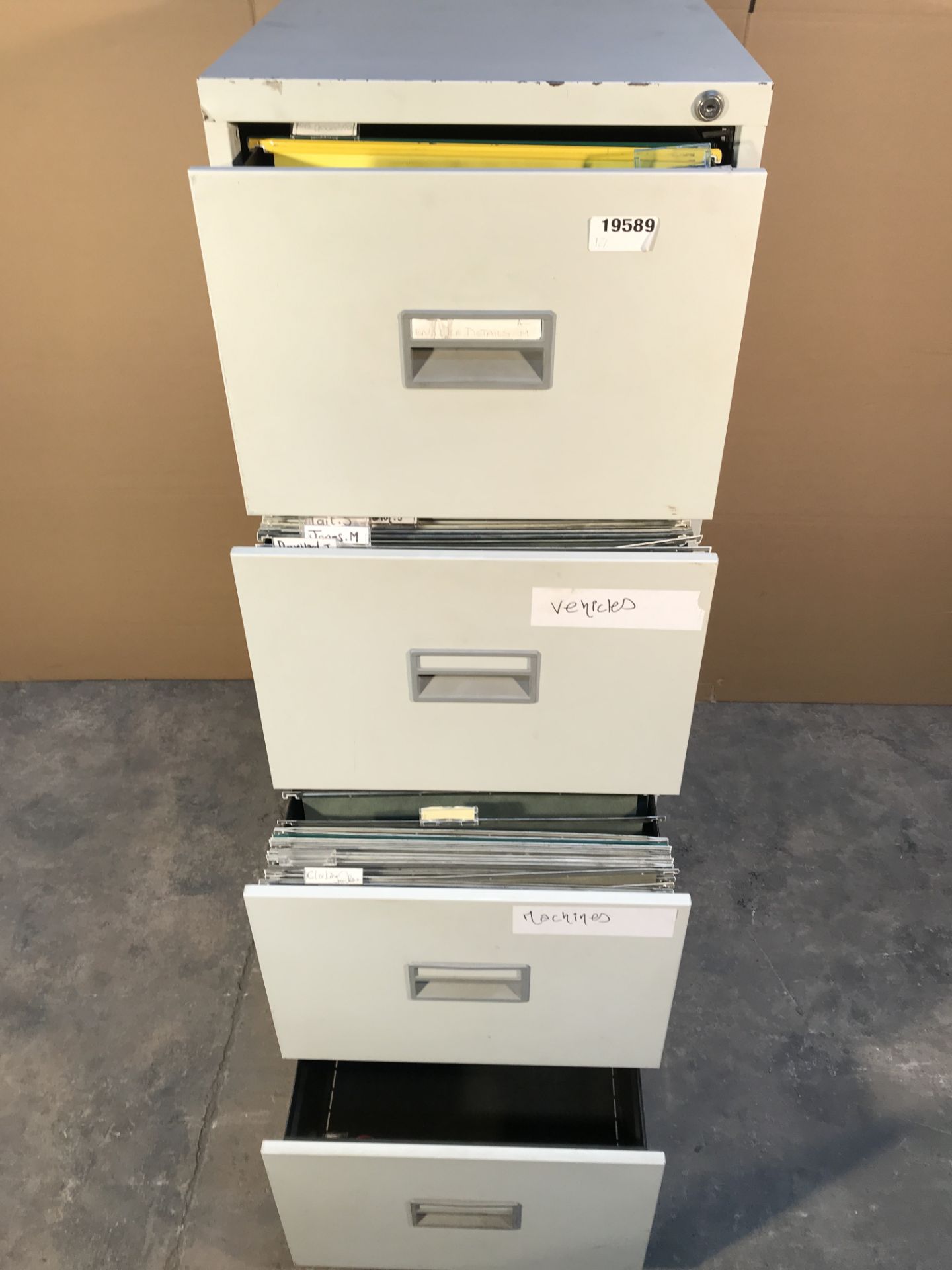 4 Drawer Steel Filing Cabinet - Image 3 of 3