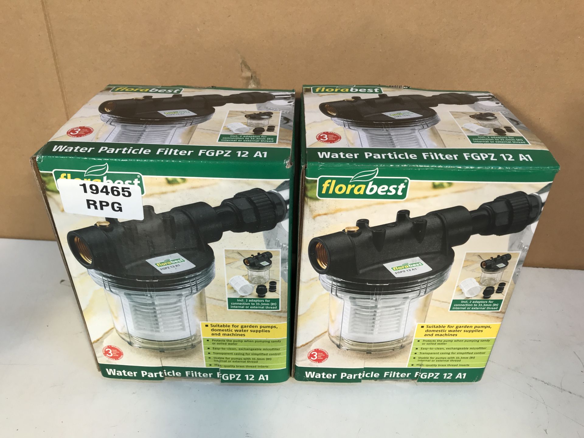 2 x Florabest Water Particle Filter FGPZ 12 A1