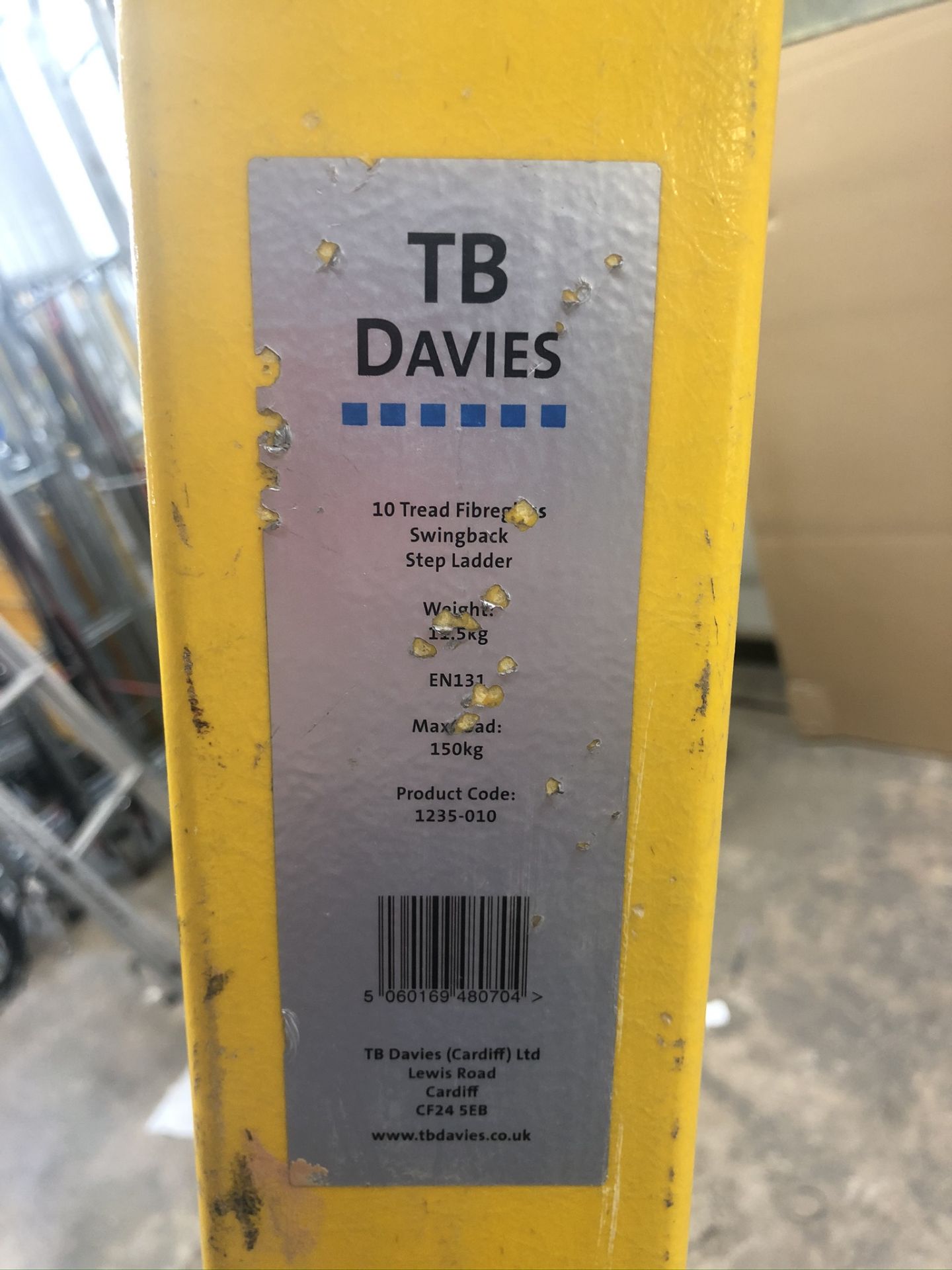 TB Davies 1235-010 10 Tread Fibreglass Swingback Step Ladder - Image 2 of 2