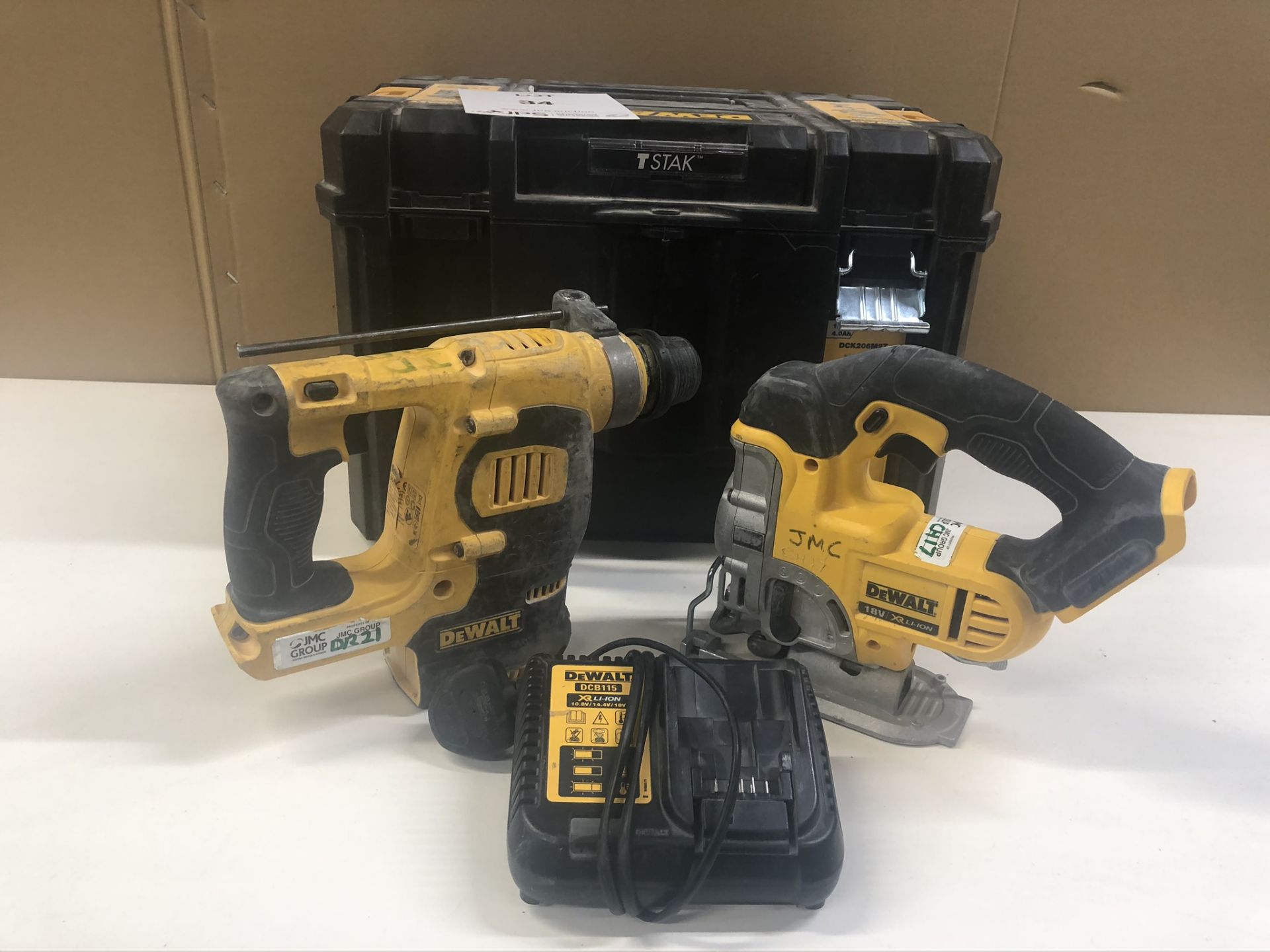 Dewalt DCH253 Rotary Hammer Drill & DCS331 Jigsaw in Case