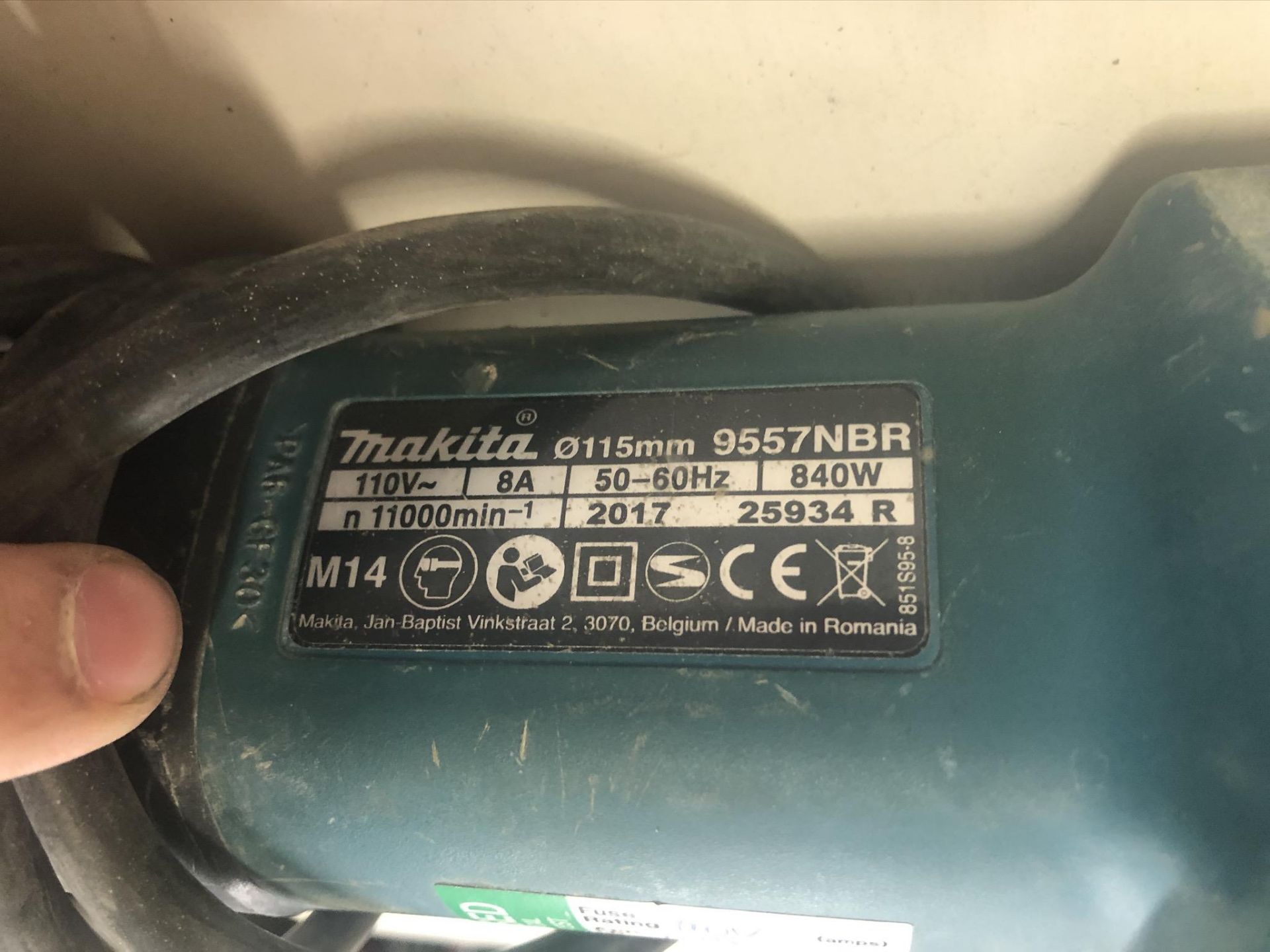 Makita 9557NBR Angle Grinder | YOM: 2017 - Image 3 of 3