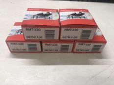 5 x Danfoss RMT230 Electro Mechanical Room Thermostats