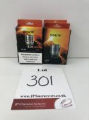 4 x Smok coils 2x V8-Q4 50-180w 2x V8-T6 50-240w BNIB 3 coils per box