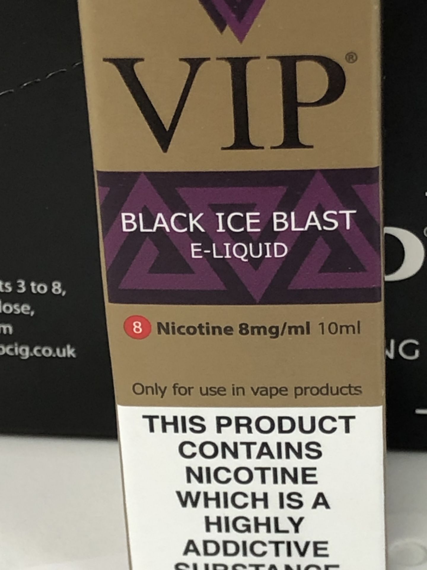 10 x VIP Black ice blast 8 Mg/Ml BNIB- 10 ml |5060293884225 - Image 3 of 3