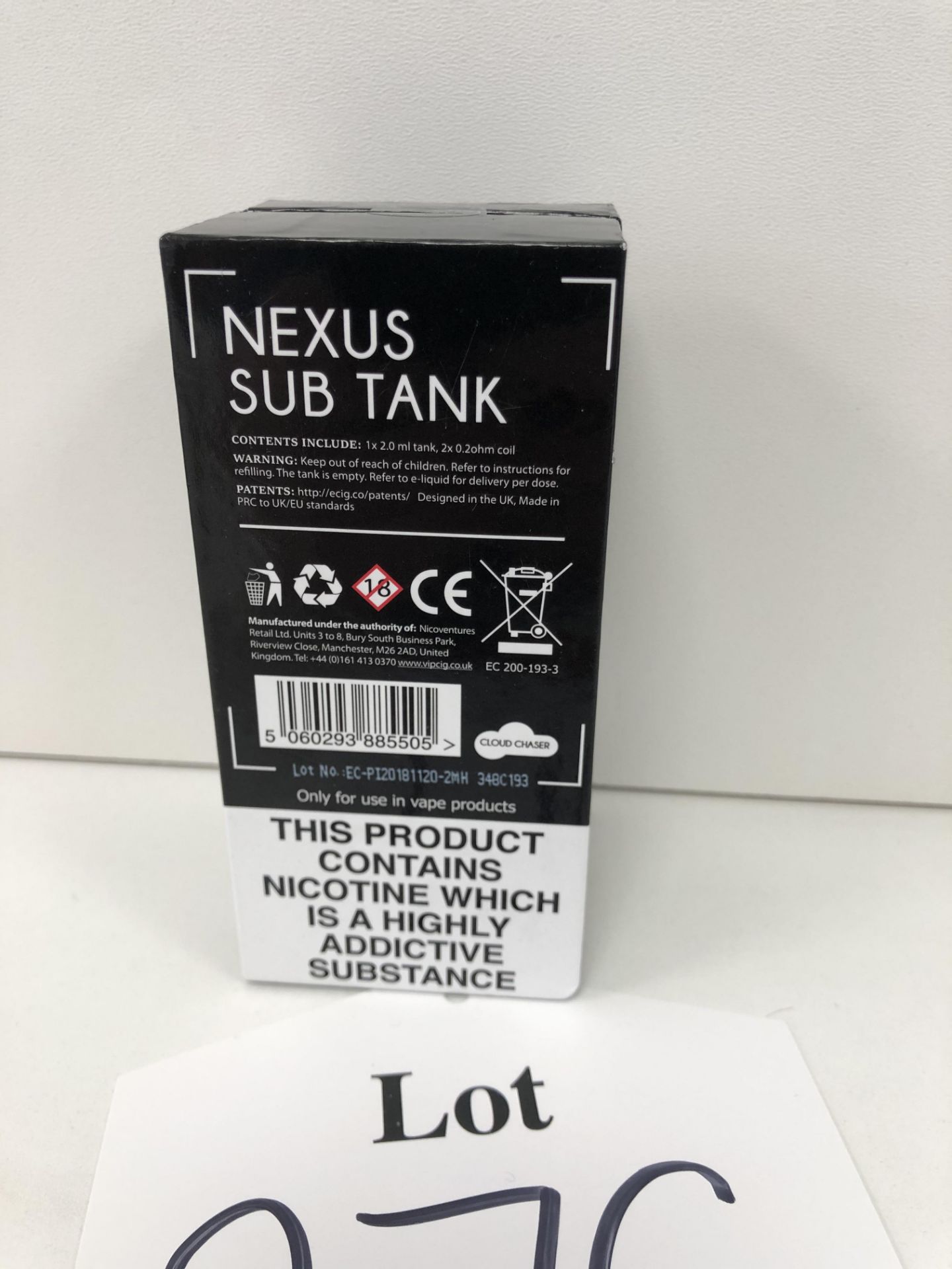 1 x VIP Silver NEXUS SUB TANK new in box seal broken |5060293885505 - Image 3 of 3