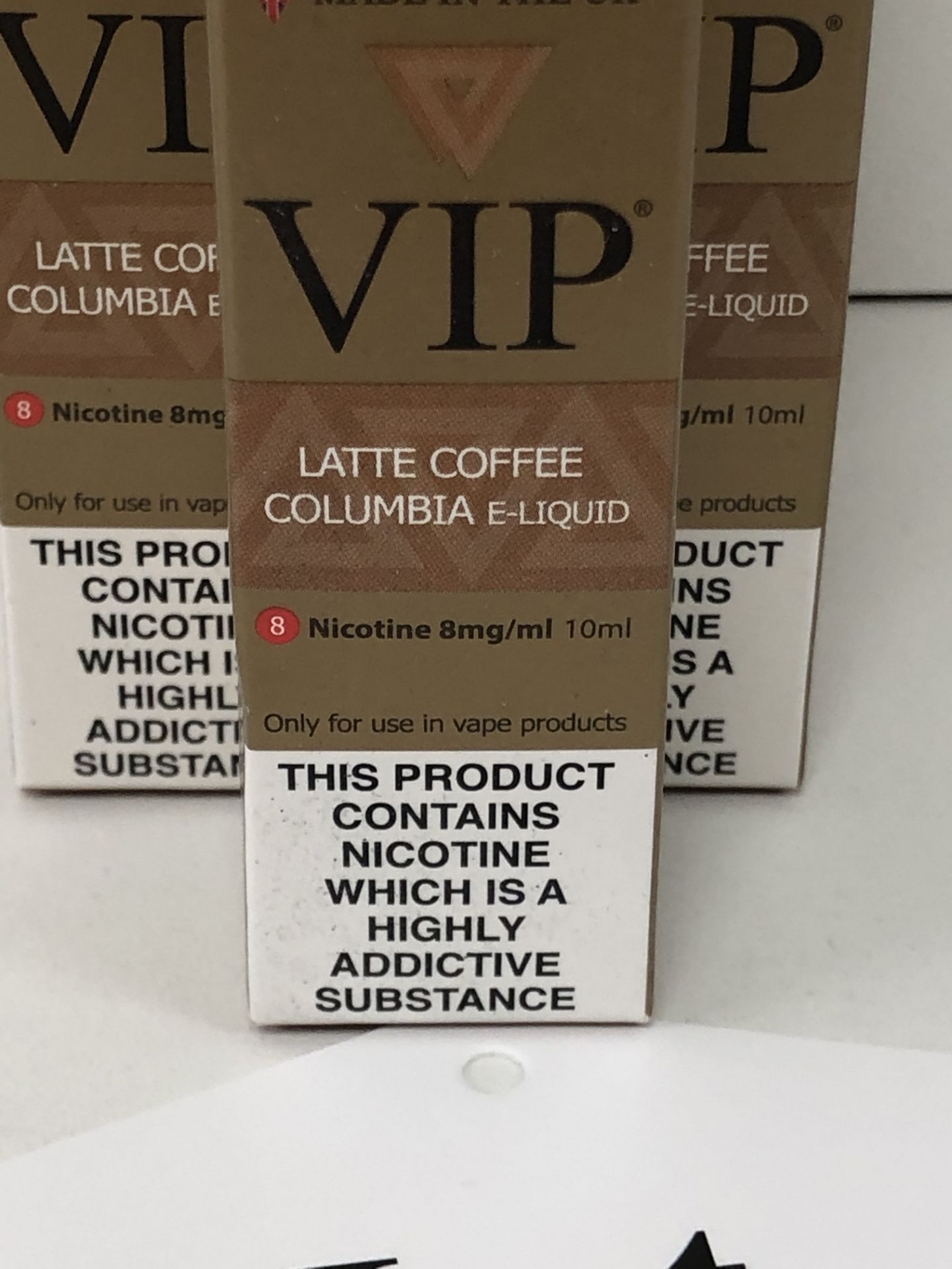 7 x VIP Latte coffe columbia 8 Mg/Ml BNIB- 10 ml |5060293884485 - Image 3 of 3