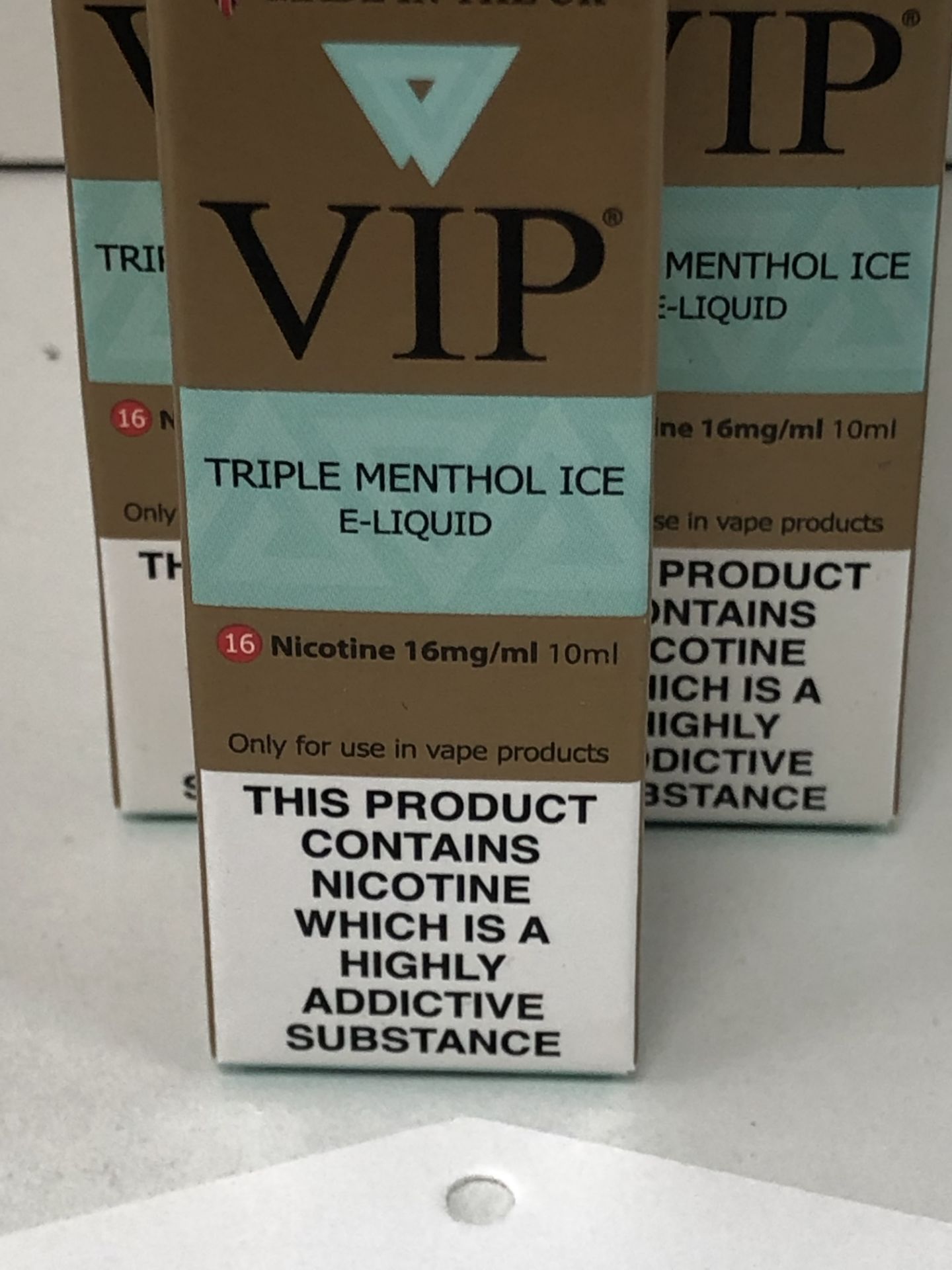 9 x VIP Triple menthol ice 16 Mg/Ml BNIB- 10 ml |5060293883303 - Image 3 of 3