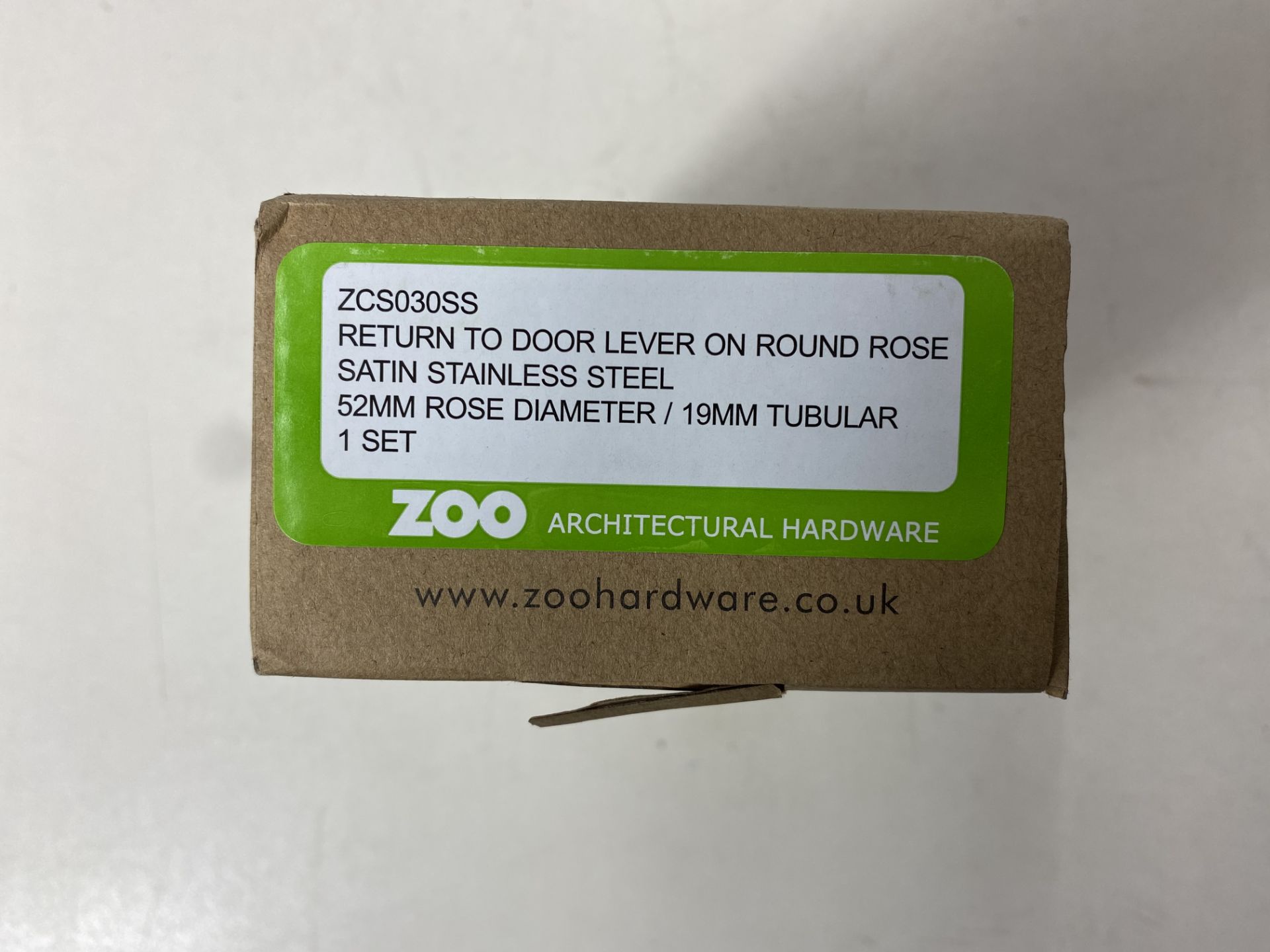 5 x Zoo Hardware Return to Door Handle Lever on Rose - Image 2 of 3