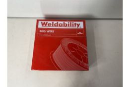 2 x WELDABILITY SIF VZ181015LW A18/G3SI1 MIG WIRE 1.0MM 15KG