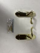 5 x Zoo Hardware PRO12EB Lever On Latch Backplate