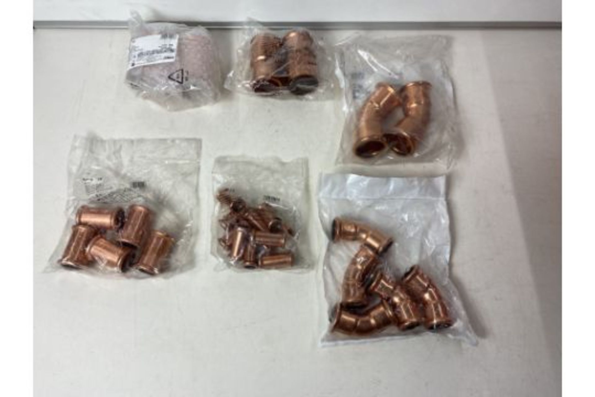 Mixed Lot Of Copper Sanha Pipe Fittings