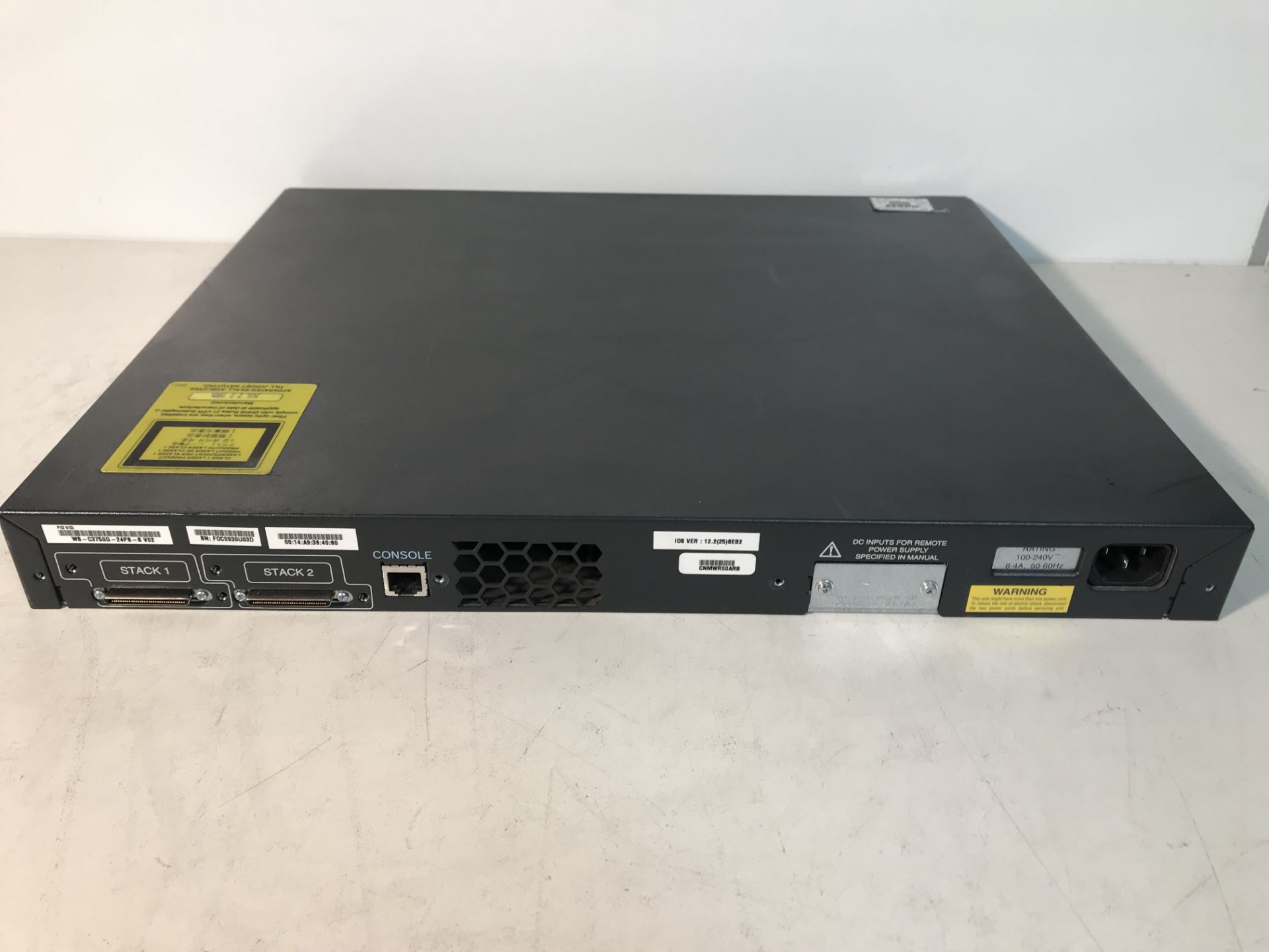 Cisco Systems Catalyst 24 Port Switch 3750G - Image 3 of 4