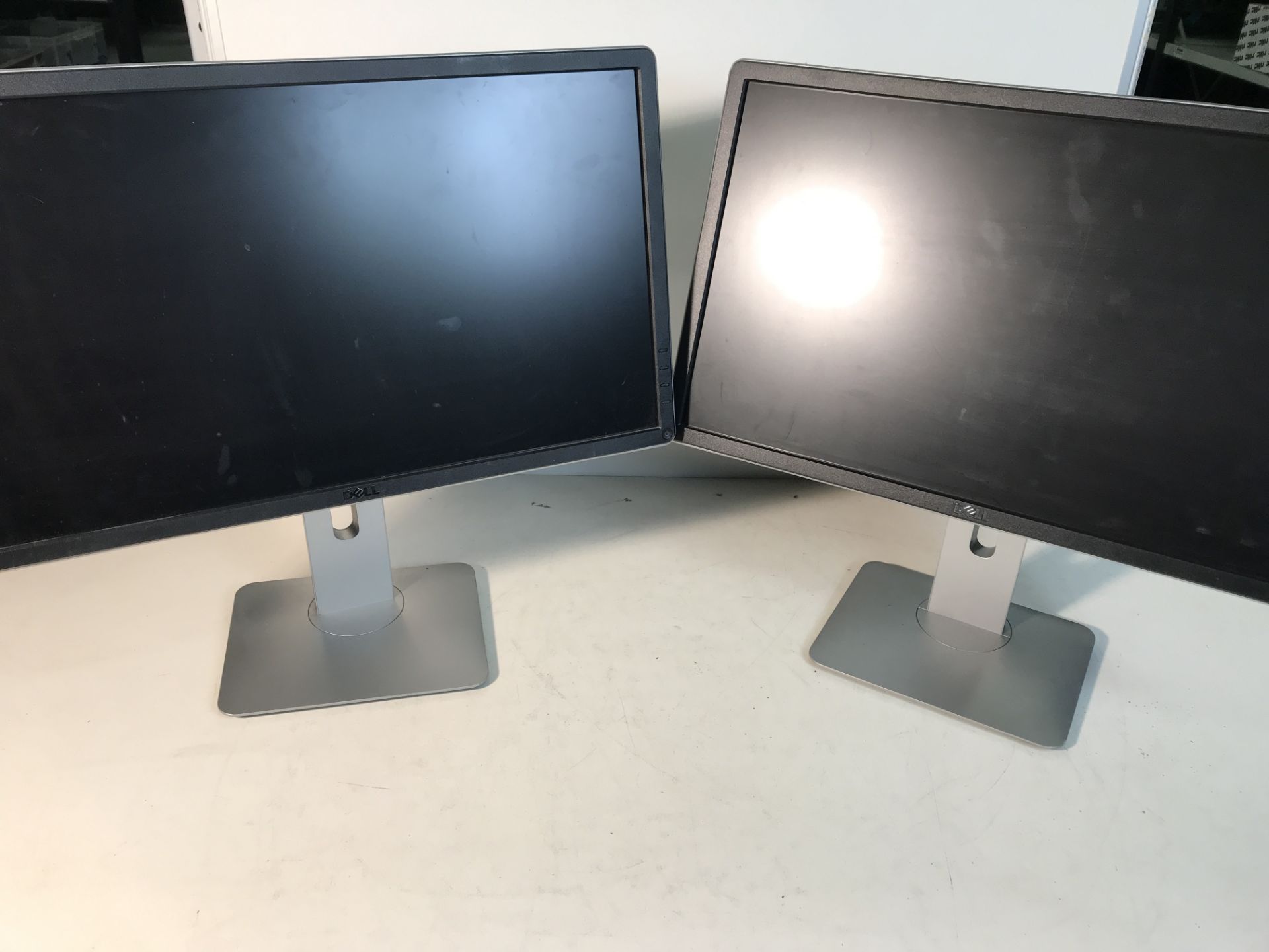 2 x Dell 24'' Flat Screen Monitors - Image 2 of 5