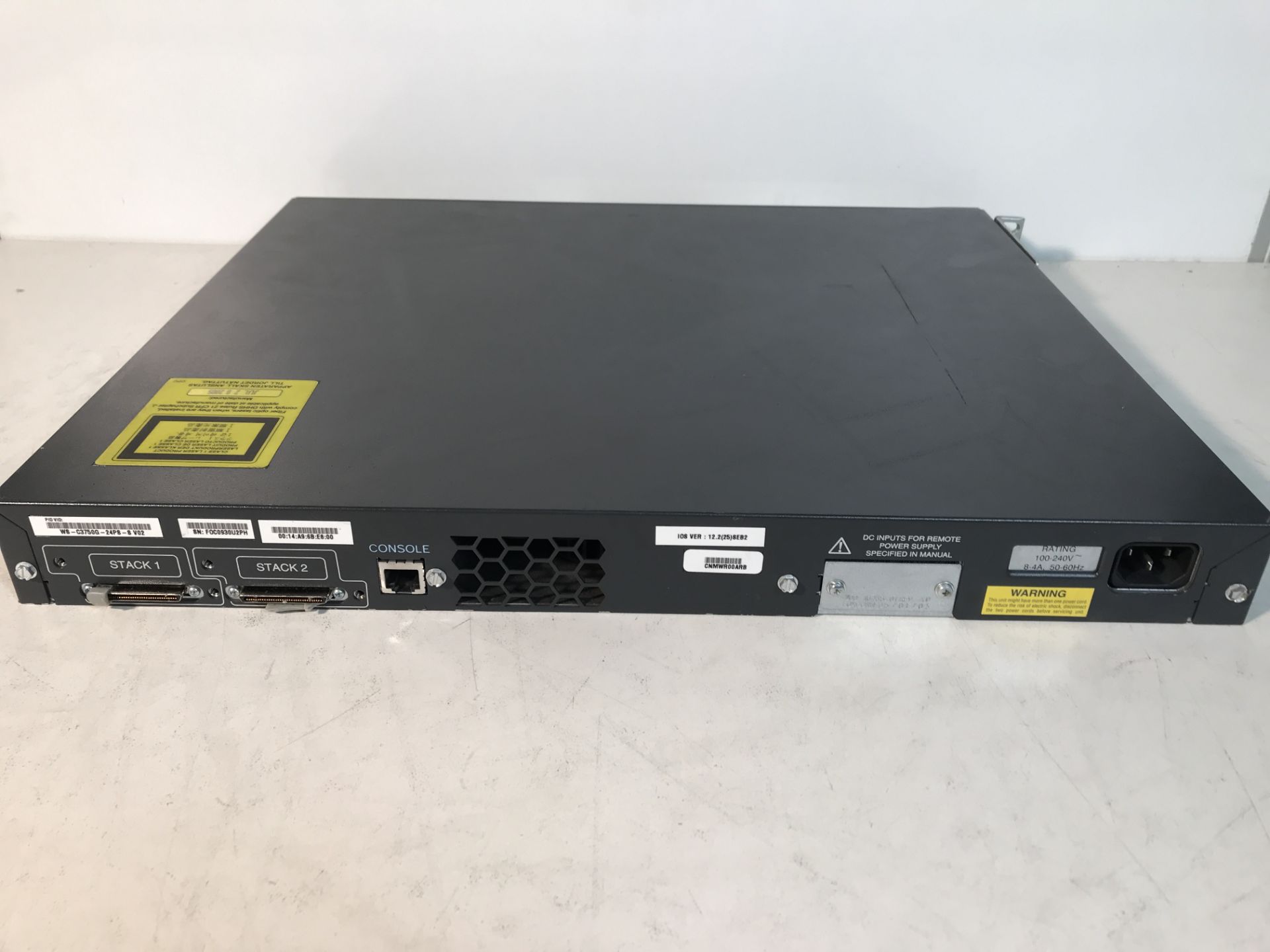 Cisco Systems Catalyst 24 Port Switch 3750G - Image 3 of 4