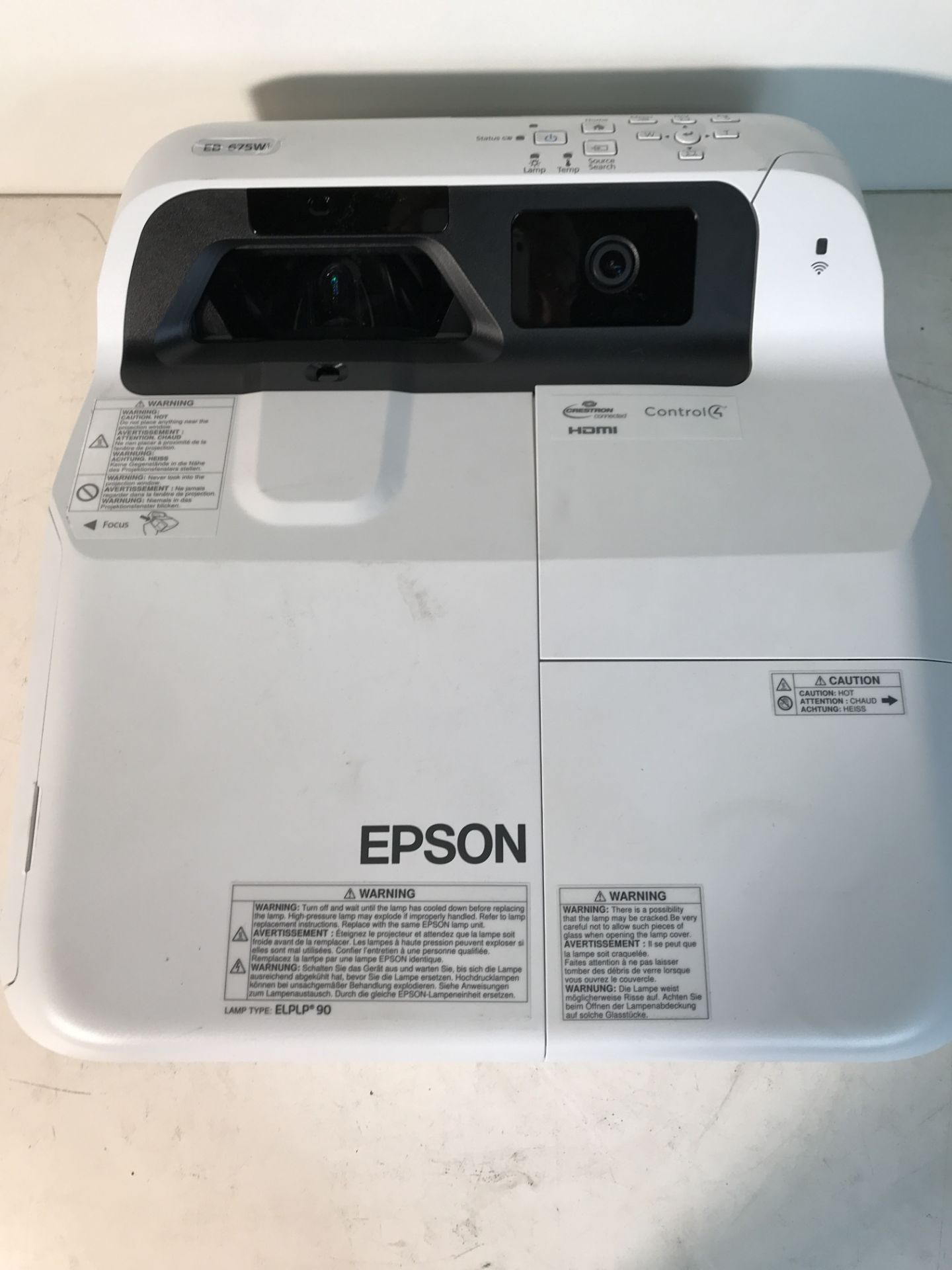 Epson Projector w/ Mounting Bracket - Image 2 of 5