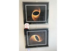 2 x Ex Display L K Bradley Orange Spiro Pictures | Total RRP £417