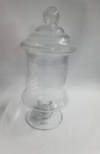 6 x Clear Glass Bonbon Jars