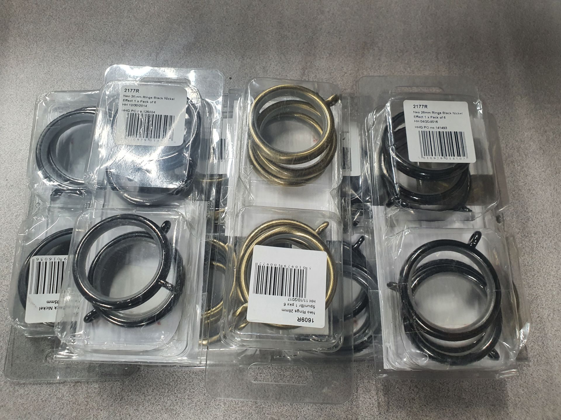 12 x Packs Curtain Rings | 28mm