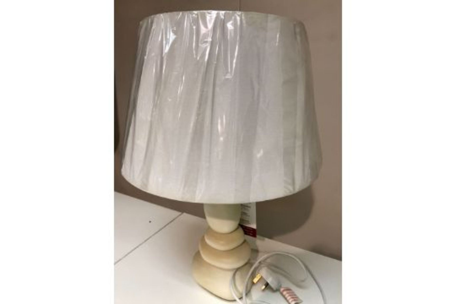 Ex Display Table Lamp w/ Fabric Shade | RRP£75 - Image 3 of 3