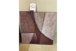 Ex Display Wall Mountable Canvas Wall Art in Pink/Purple