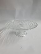 7 x Clear Glass Cake Stands