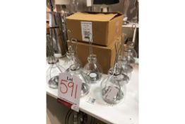 12 x Ex Display Bell T-Light Glass Candle Holders | RRP£378