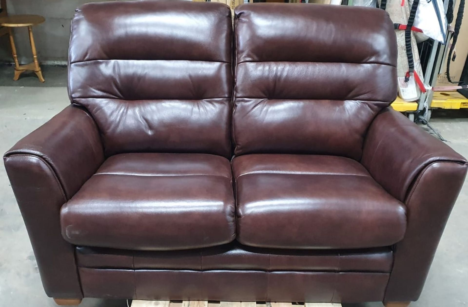 Ex Display 2 Seater Leather Sofa