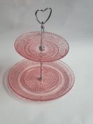 8 x 2 Tier Glass Cake Stands