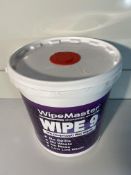8 x Tubs Wipemaster Wipe 9- IPA Isopropyl Alcohol Wet Wipes 18.5x36cm ea; Manuf Code 5838