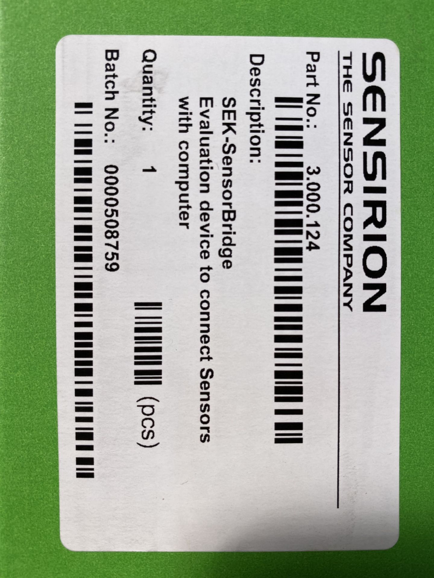 13 x Sensirion SEK SENSORBridge Multiple Function Sensor Development Tools Sensirion Eval Kit (SEK) - Image 4 of 5