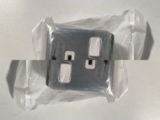 7 x MK Electric Grey 1 Gang Plug Socket, 2 Poles, 13A, Type G - British