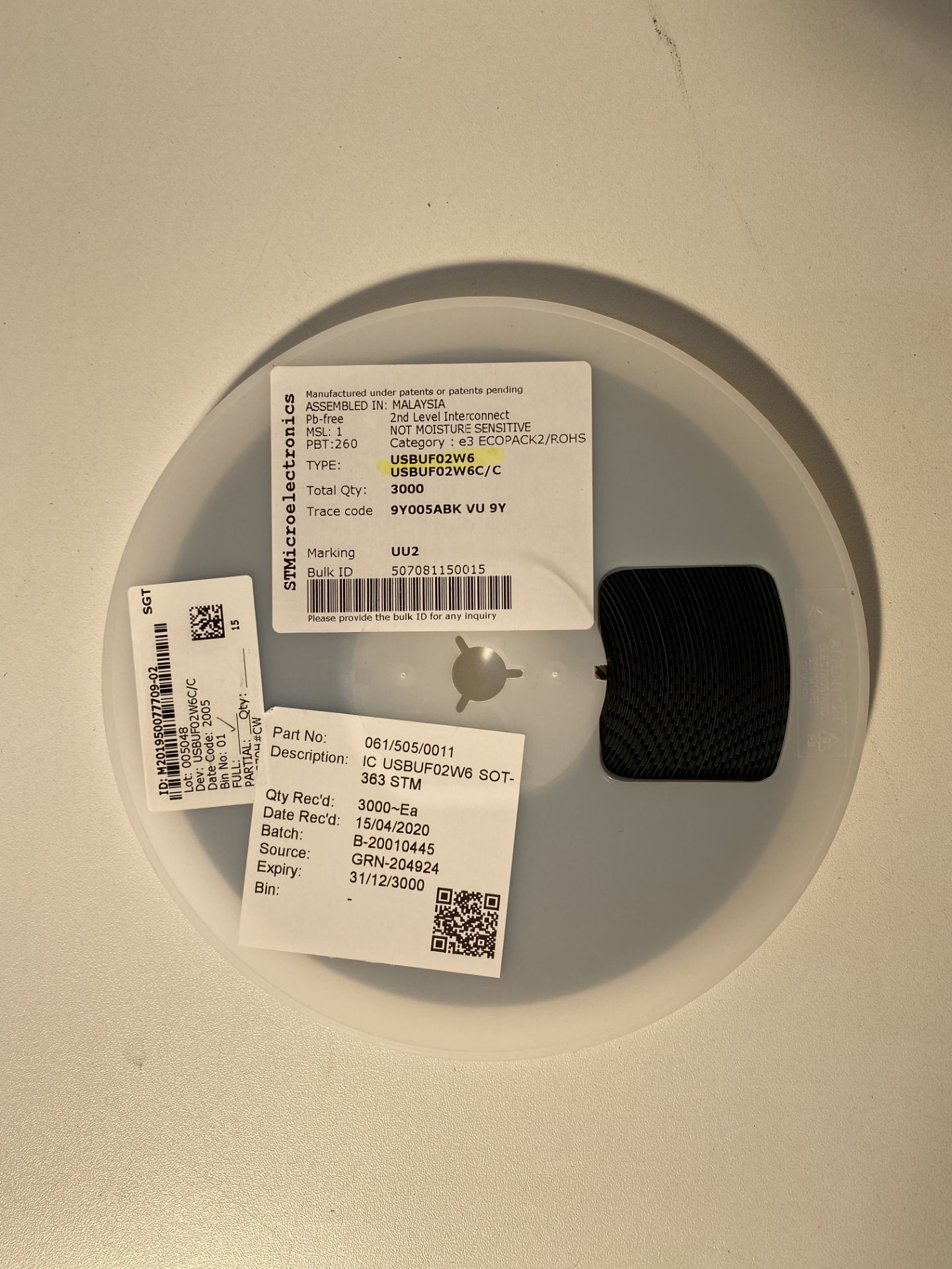 3,025 x STMicroelectronics USBUF02W6, Dual-Element EMI Filter & ESD Protector, 6-Pin SOT-323 - Image 5 of 8