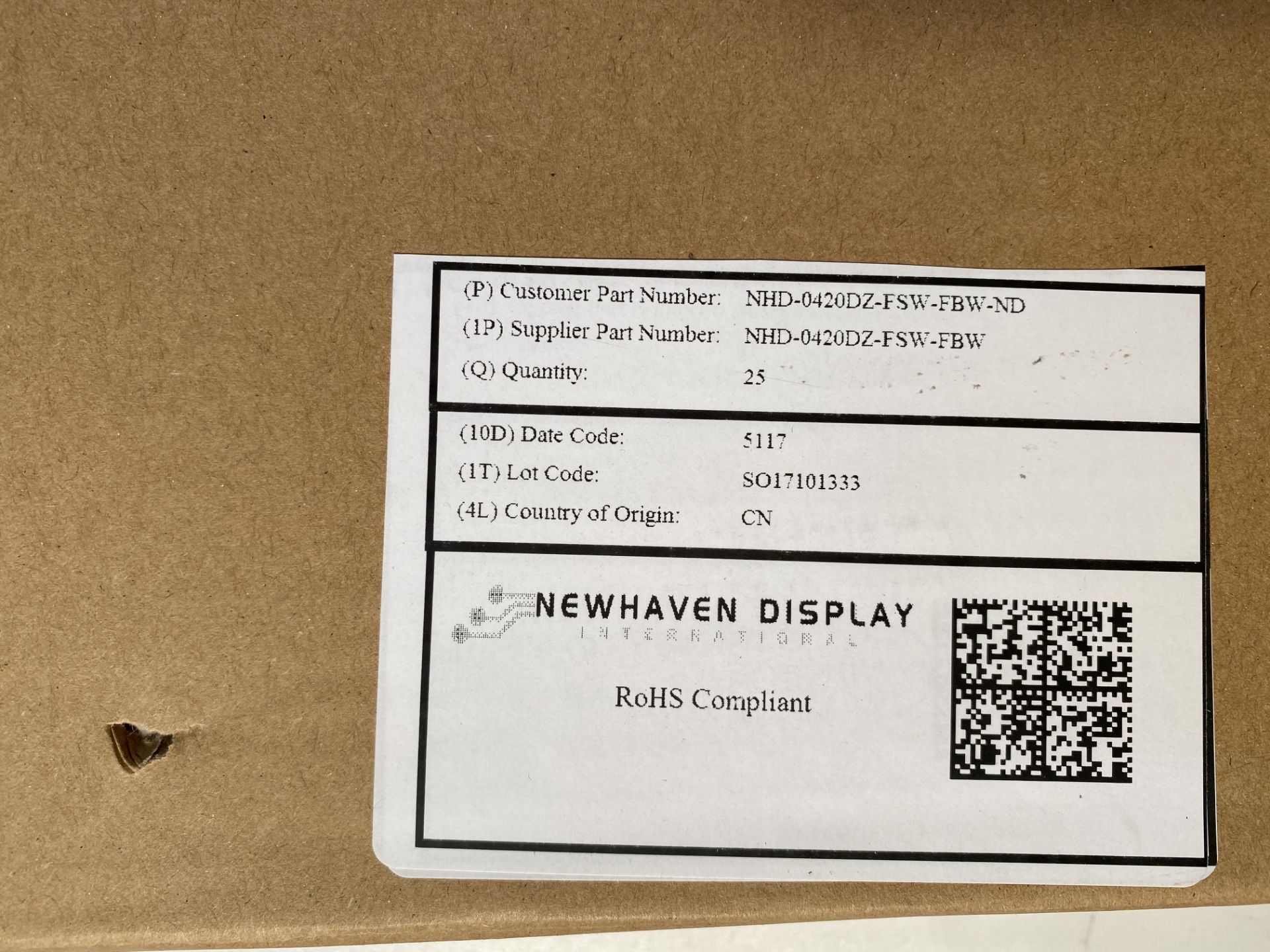 4 x 25 x Newhaven Displays NHD-0420DZ-FSW-FBW Display LCD WOB 4RX20C Displaytech - Image 3 of 5