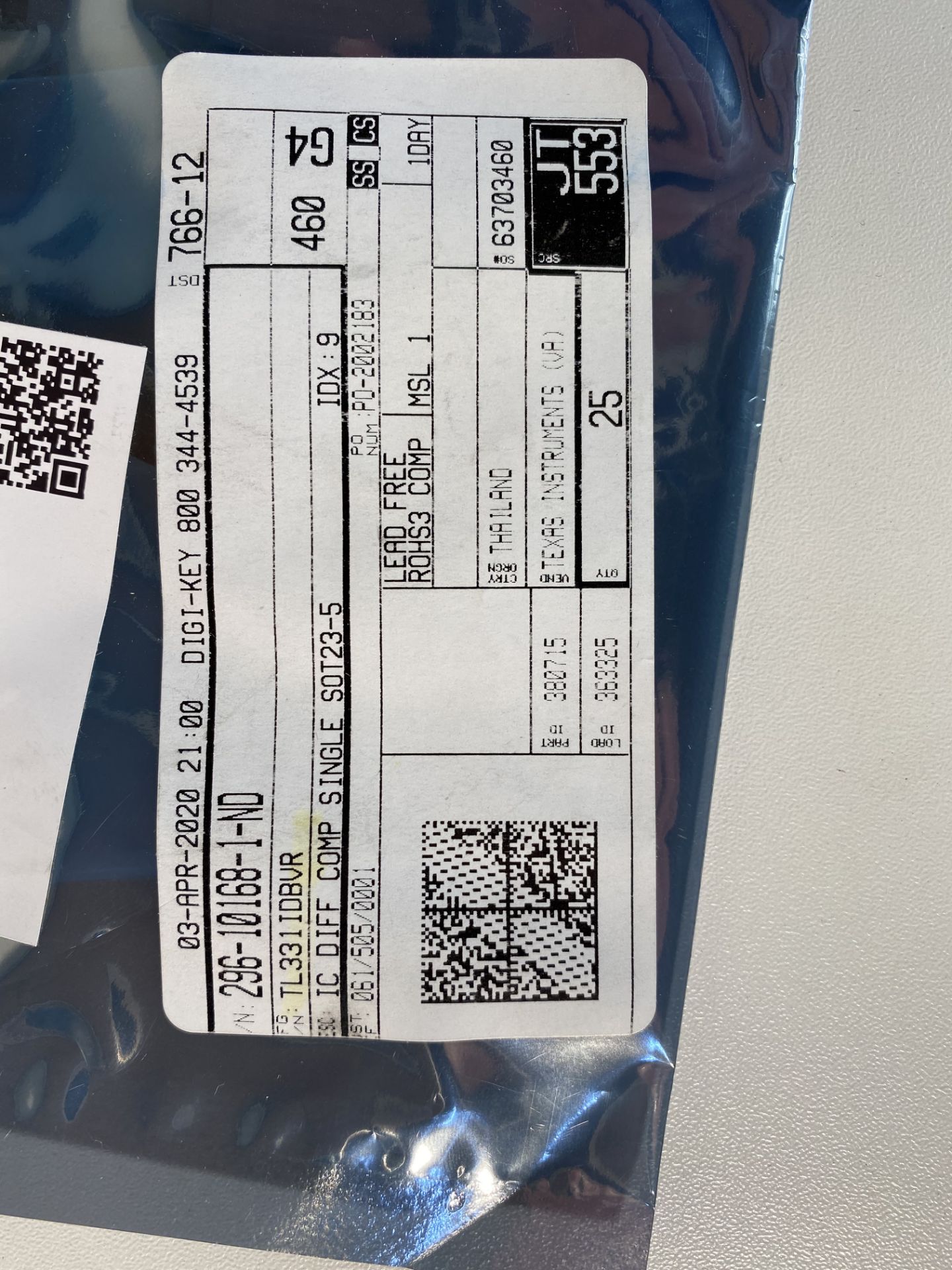 5,245 x Texas Instruments TL331IDBVR Analog Comparators Single/Dual Diff - Image 10 of 10