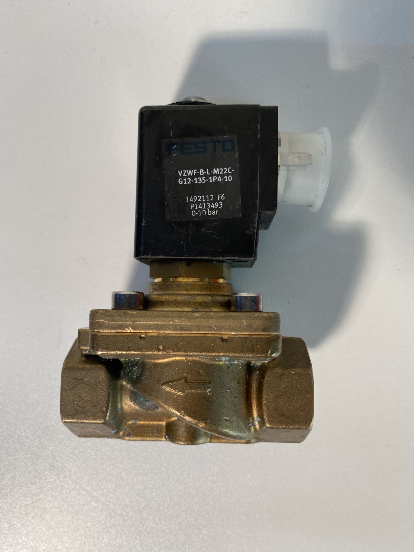 12 X Festo VZWF-B-L-M22C-G12-135-1P4-10 2/2 Solenoid Valve Solenoid/Pilot G 1/2 VZWF Series - Image 2 of 2