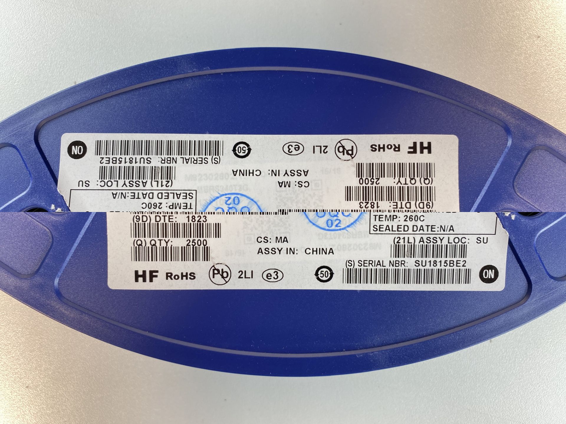 11,025 x ON Semiconductor MBRS320T3G Schottky Diodes & Rectifiers 3A 20V - Image 10 of 10