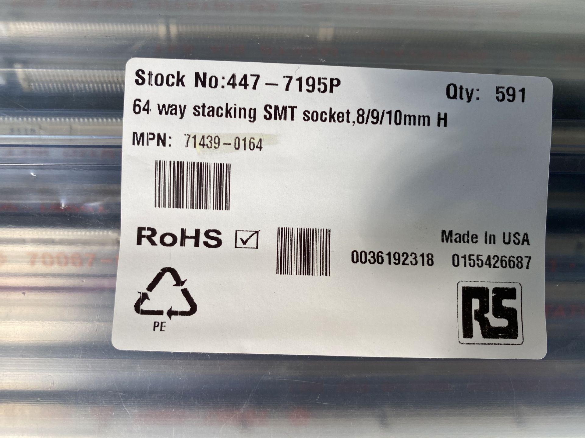 3,103 x Molex 71439-0164 CONNECTOR, STACKING, RCPT, 64POS, 2ROW - Image 14 of 21