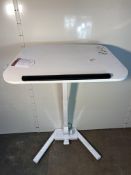 Adjustable aisle lectern, adjustable height, angle