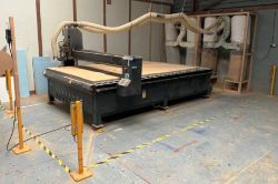 2 LOT MACHINERY SALE - Radecal 2030B CNC Router | YOM 2018 & Kombimatec MGS 460 Upstroke Mitre Saw w/ Elumatec MMS200 L/Stop | YOM: 2018