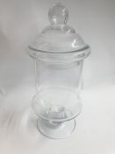 Clear Glass Bonbon Jar